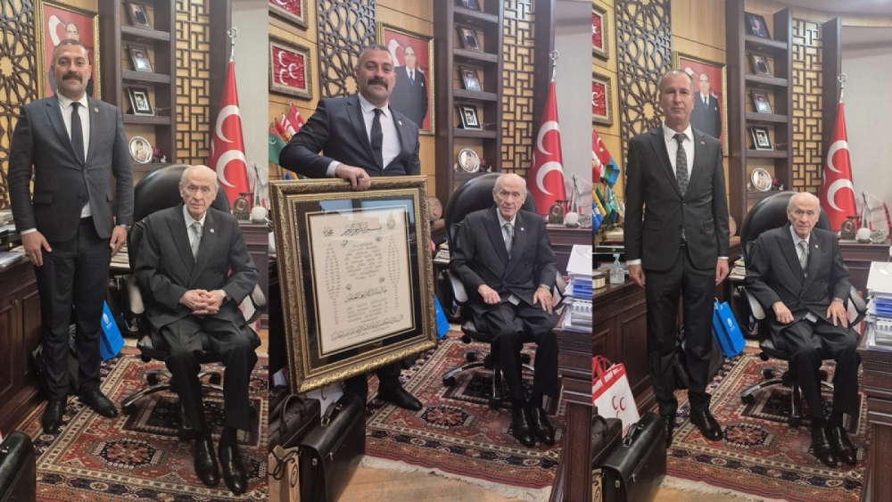 EDİRNE MHP HEYETİNDEN BAHÇELİYE MAKAMINDA ZİYARET
