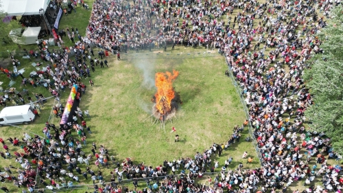 1400 YILLIK KADİM KAKAVA ATEŞİ YANDI