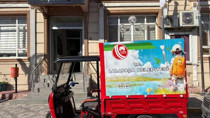 LALAPAŞA BELEDİYESİ’NDEN ‘ÇEVRE DOSTU’ AKÜLÜ ARAÇ