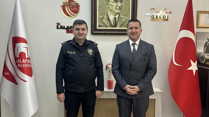 EMNİYET MÜDÜRÜ AYHAN’DAN BAŞKAN GELDİ’YE İADEYİ ZİYARET