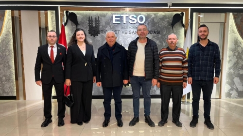 LİZNAK VE EKİBİNDEN ETSO BAŞKANI IRMAK’A ZİYARET