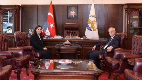 EDİRNE MİLLETVEKİLİ FATMA AKSAL’DAN REKTÖR PROF. DR. MUSTAFA HATİPLER’E ZİYARET