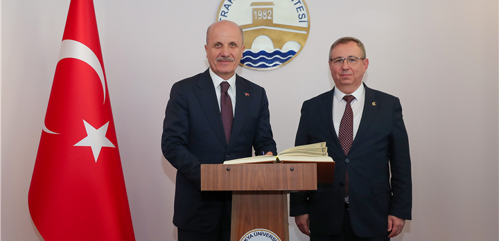 YÖK Başkanı Prof. Dr. Erol Özvar, Rektör Tabakoğlu’nu ziyaret etti