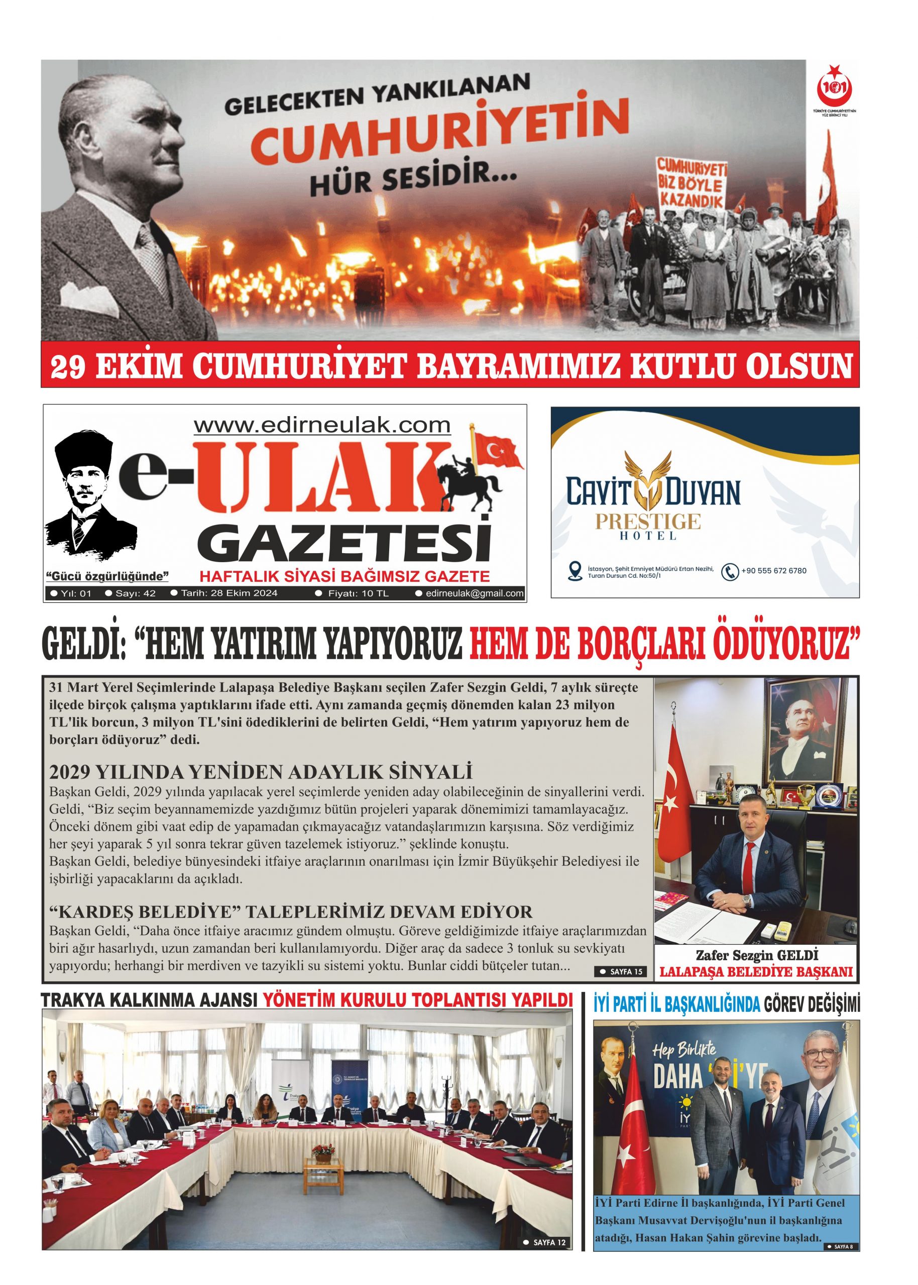 Edirne Ulak Gazetesi 42. Sayı