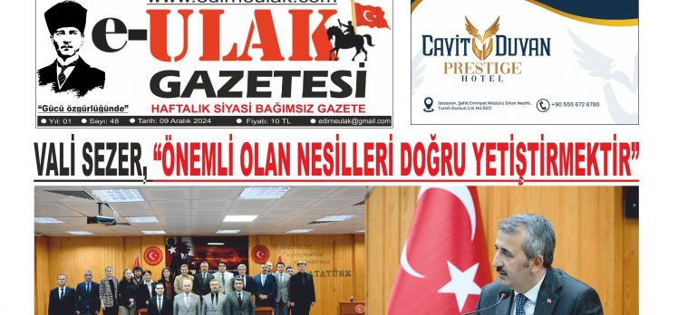 Edirne Ulak Gazetesi 48. Sayı